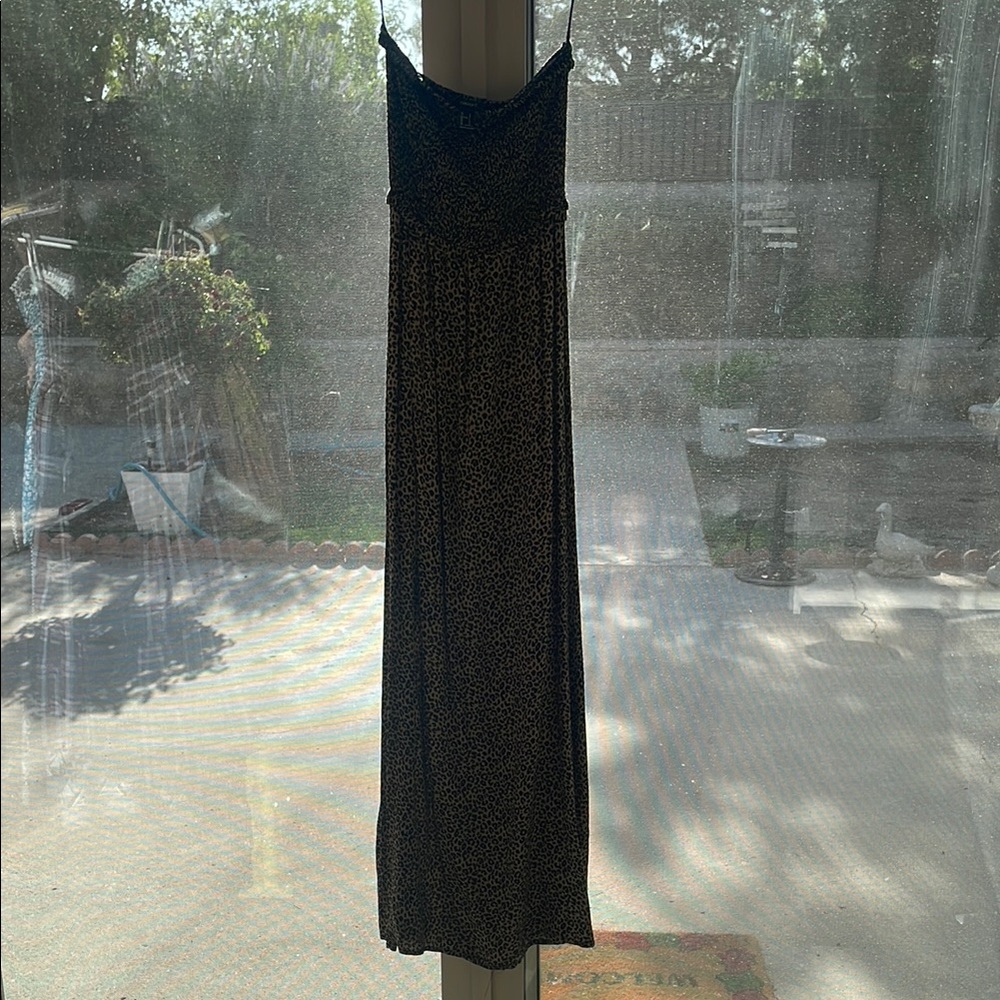 Forever 21 Black and Gold Maxi Sundress